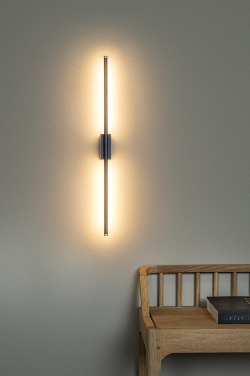 Lucide MARNIK - Nástenné svietidlo - LED Dim. - 1x12W 2700K/4000K - Čierna